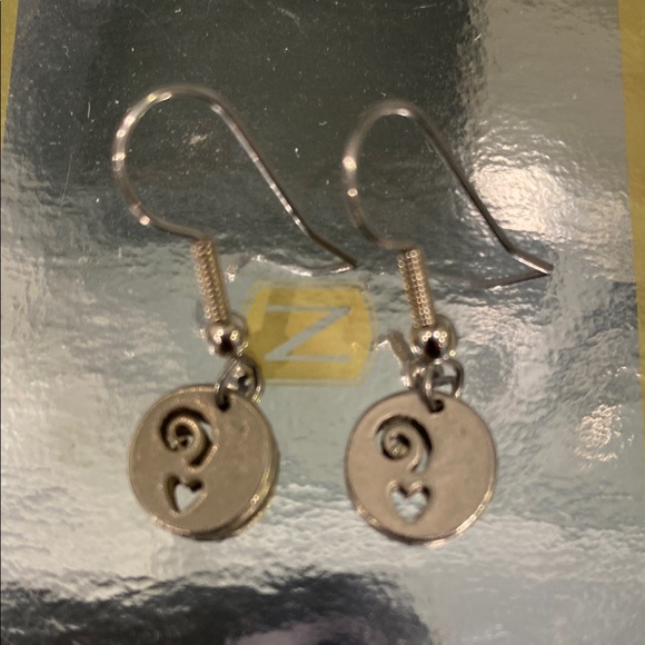 Silver Hanging Earrings with Unique Design - Picture 1 of 3